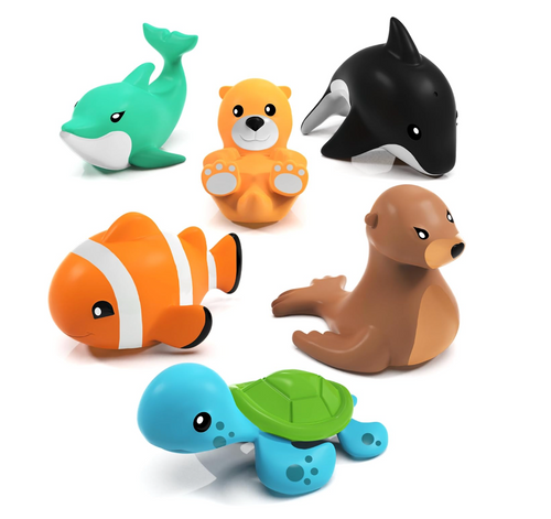 Luxoria® Baby Bath Toys - 6 Pack