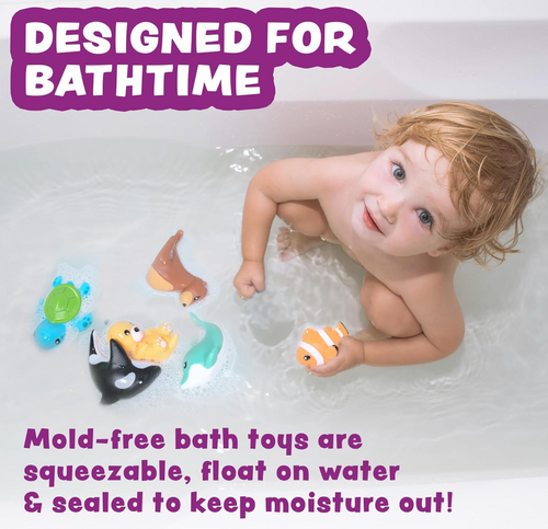 Luxoria® Baby Bath Toys - 6 Pack